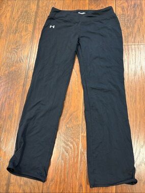 Under Armour Black Women's Straight Leg Athletic Pants with Logo